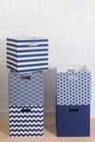 Dii Polyester Cube Solid Nautical Blue Square