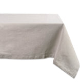 Dii Natural Solid Chambray Tablecloth