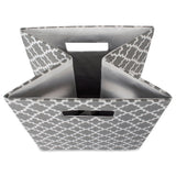 Dii Polyester Cube Lattice Gray Square