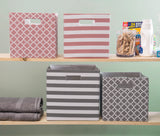 Dii Polyester Cube Stripe Gray Square