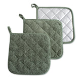 Dii Artichoke Terry Potholder (Set Of 3)