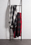 Dii Tango Red & Black Buffalo Check Throw