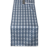 Dii Blue Ikat Outdoor Table Runner With Zipper