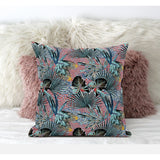 Plant Illusion Suede Blown And Closed Pillow By Amrita Sen In Gold Cream