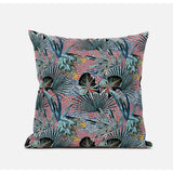 Plant Illusion Suede Blown And Closed Pillow By Amrita Sen In Gold Cream