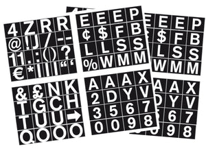 .75 Magnetic Set Of Letters, Numbers & Symbols