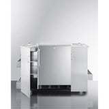 Outdoor Serving Cart With Space For 24 Wide Refrigerator