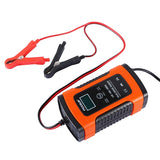 Car Battery Charger 12V 5A Lcd Intelligent Auto Motorcycle Boat Atv Recover Pulse Repair