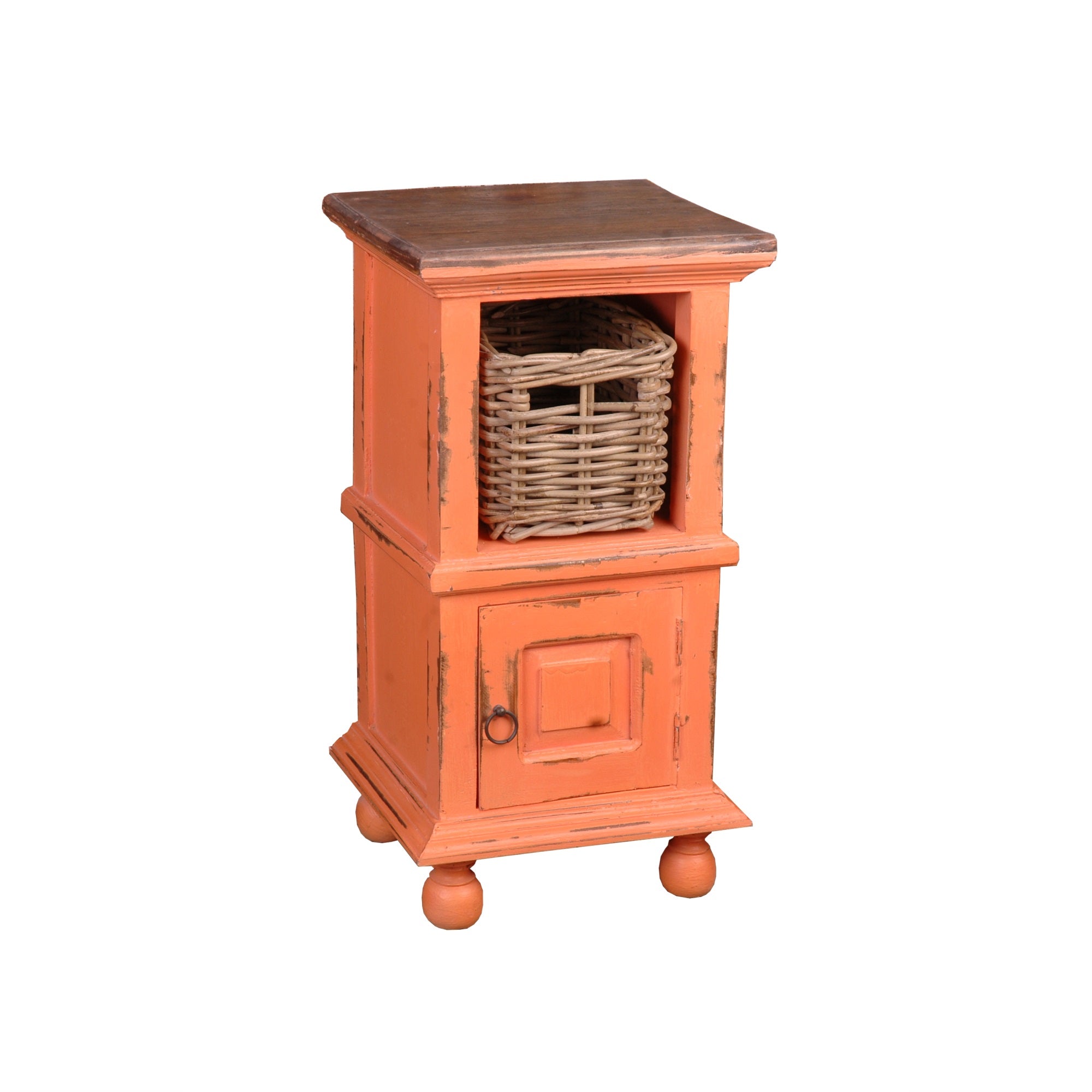 Sunset Trading Cottage End Table With Basket