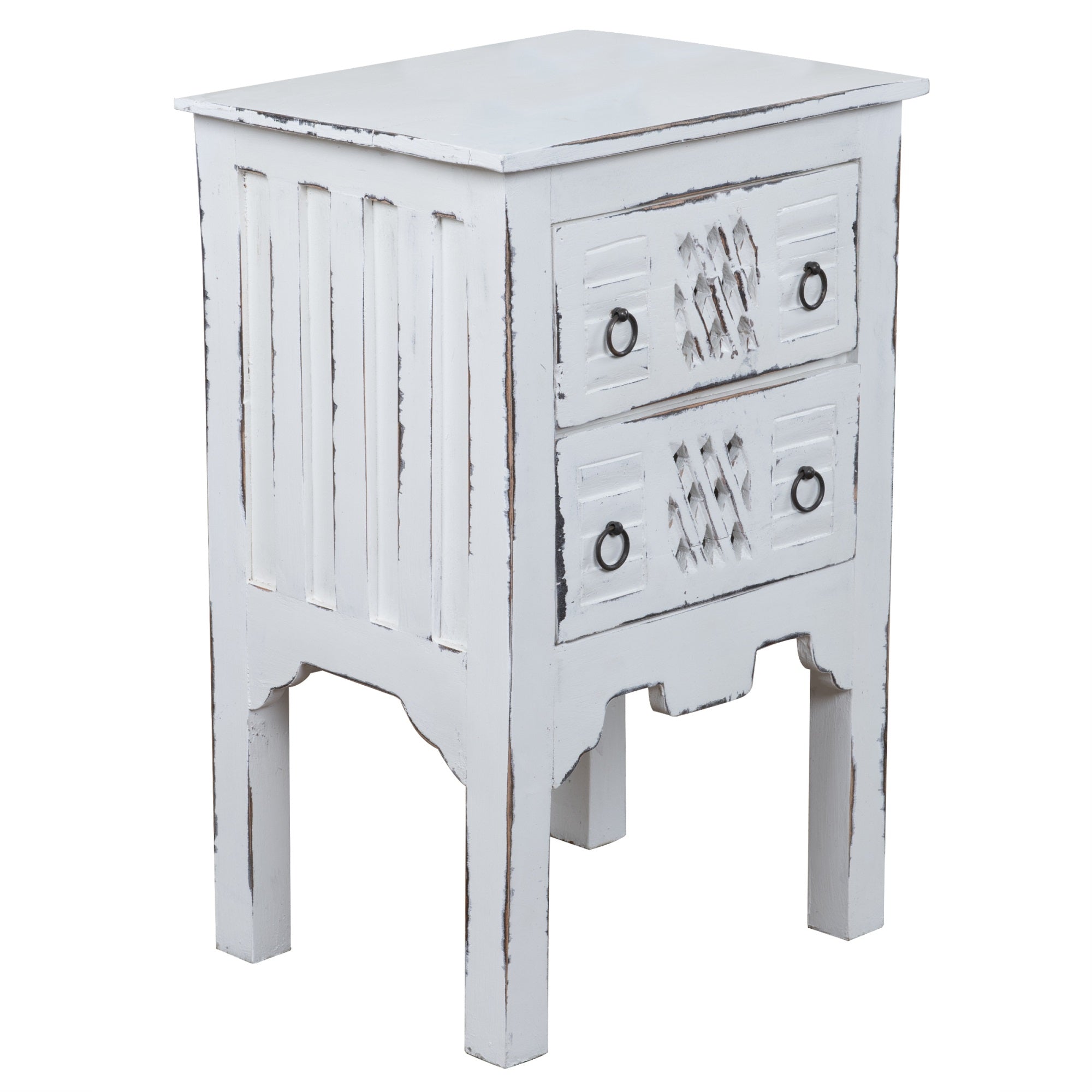 Sunset Trading Cottage Whitewashed End Table