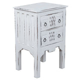 Sunset Trading Cottage Whitewashed End Table
