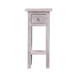 Sunset Trading Cottage Narrow Side Table | Distressed Light Gray