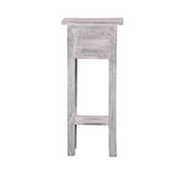 Sunset Trading Cottage Narrow Side Table | Distressed Light Gray