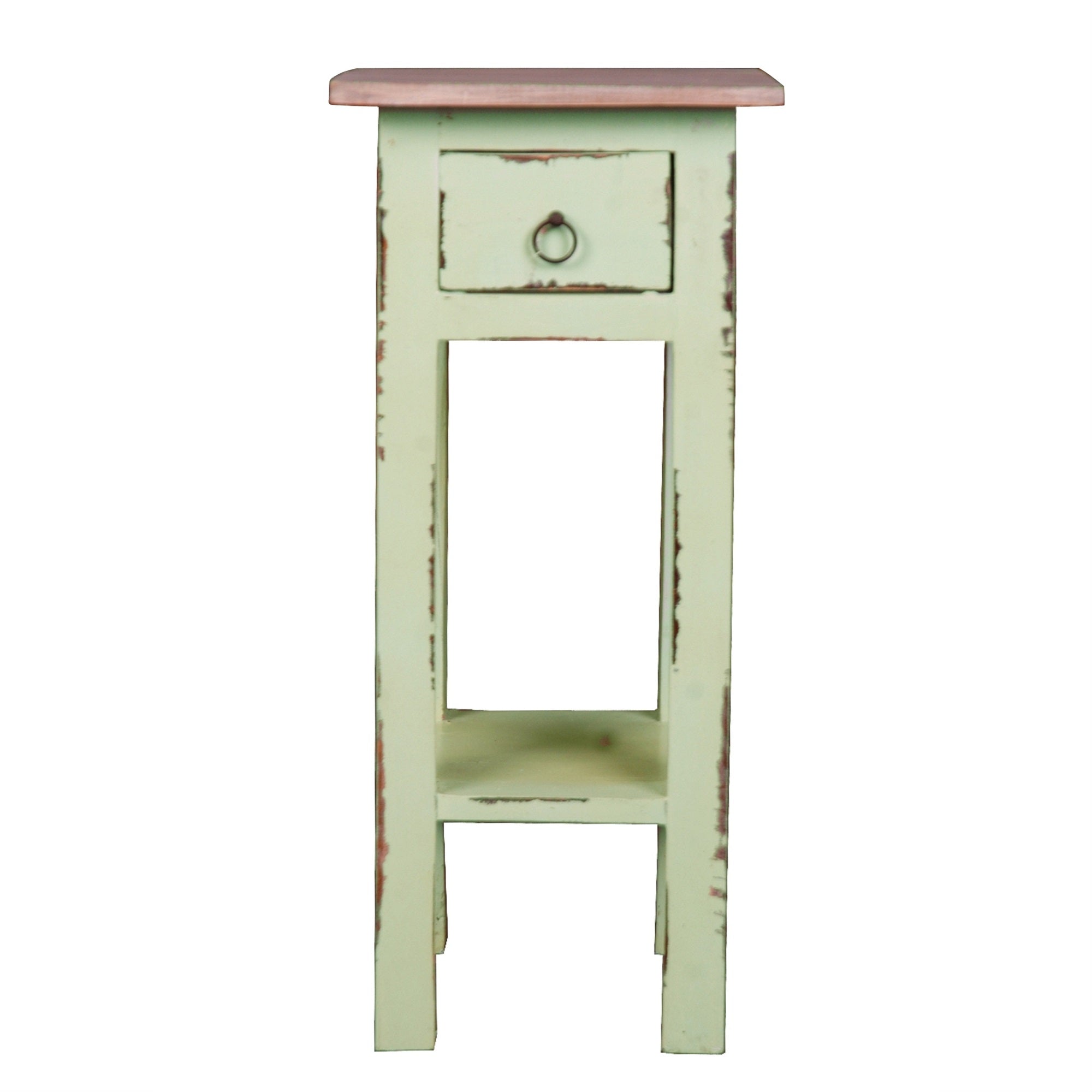 Sunset Trading Cottage Narrow Side Table | Distressed | Bahama | Limewash