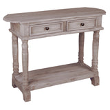 Sunset Trading Cottage Console Table | Natural Limewash