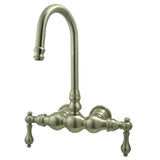 Kingston Brass CC1T8 Vintage 33/8Inch Wall Mount Tub Faucet, Brushed Nickel