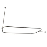 Kingston Brass CC3158 Rectangular Shower Rod, Brushed Nickel