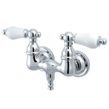 Kingston Brass CC36T1 Vintage 33/8Inch Wall Mount Tub Faucet, Polished Chrome