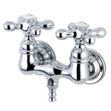 Kingston Brass CC38T1 Vintage 33/8Inch Wall Mount Tub Faucet, Polished Chrome