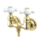 Kingston Brass CC39T2 Vintage 33/8Inch Wall Mount Tub Faucet, Polished Brass