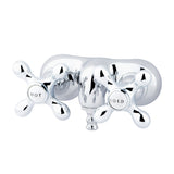 Kingston Brass CC48T1 Vintage 33/8Inch Wall Mount Tub Faucet, Polished Chrome