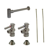 Kingston Brass CC53308DLLKB30 Modern Plumbing Sink Trim Kit with Bottle Trap, Brushed Nickel