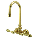 Kingston Brass CC71T2 Vintage 33/8Inch Wall Mount Tub Faucet, Polished Brass