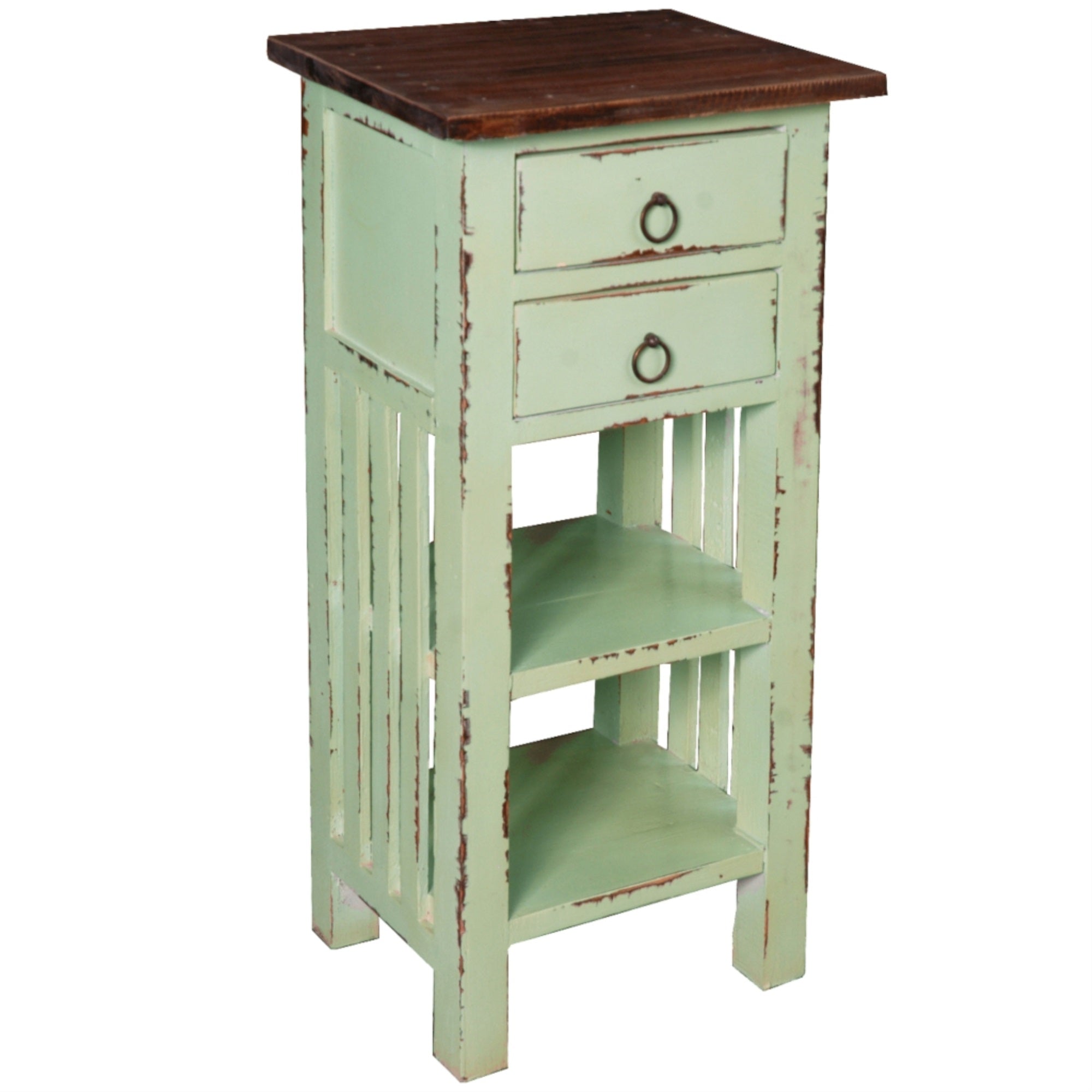 Sunset Trading Cottage End Table With Drawers And Shelves