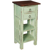 Sunset Trading Cottage End Table With Drawers And Shelves