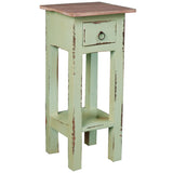 Sunset Trading Cottage Narrow Side Table | Distressed | Bahama | Limewash