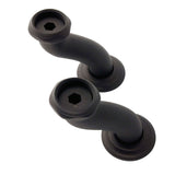 Kingston Brass CCU405 S Shape Swing Elbow for 7 Centers Deck Mount Tub Filler with Hand Shower, Oil Rubbed Bronze