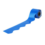 Blue Rolled Scalloped Border, 36