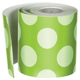 Lime with Polka Dots Straight Borders