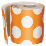Orange with Polka Dots Straight Borders