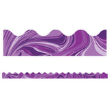 Purple Marble Scalloped Border, 39