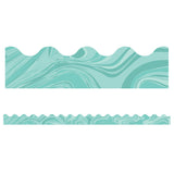 Teal Marble Scalloped Border, 39