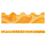 Orange Marble Scalloped Border, 39 Feet