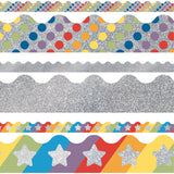Silver Sparkle + Shine Silver Scalloped Borders Set, 156