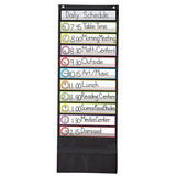 Deluxe Scheduling Pocket Chart, Black