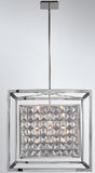 6 Light Chandelier - Finish Stainless Steel