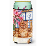 Caroline'S Treasures Cat In Sink By Debbie Cook Tall Boy Koozie Hugger, Multicolor