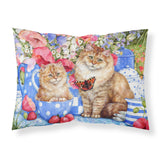 Caroline'S Treasures Blue Cats Fabric Standard Pillowcase Cdco0200Pillowcase, Multicolor