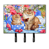 Caroline'S Treasures Cdco0200Th68 Blue Cats Leash Or Key Holder, Large, Multicolor