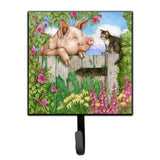 Caroline'S Treasures Pig At The Gate With The Cat Leash Or Key Holder Cdco0349Sh4, Small, Multicolor