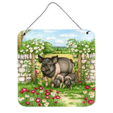 Caroline'S Treasures Pigs Rosie And Piglets Wall Or Door Hanging Prints Cdco0375Ds66, 6Hx6W, Multicolor