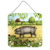 Caroline'S Treasures Pigs Bramble In Berries Wall Or Door Hanging Prints Cdco0376Ds66, 6Hx6W, Multicolor