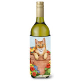 Caroline'S Treasures Cdco0395Literk Ginger Cat In Pot By Debbie Cook Wine Bottle Beverage Insulator Hugger, 750Ml, Mul
