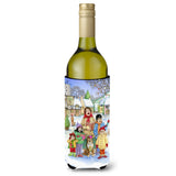 Caroline'S Treasures Cdco0410Literk Christmas Carol Singers Wine Bottle Beverage Insulator Hugger, 750Ml, Multicolor