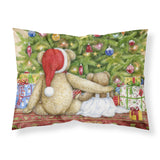 Caroline'S Treasures Christmas Teddy Bears With Tree Fabric Standard Pillowcase Cdco0415Pillowcase, Multicolor