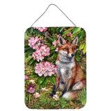 Caroline'S Treasures Fox Waiting In Flowers Wall Or Door Hanging Prints Cdco0442Ds1216, 16H X 12W, Multicolor